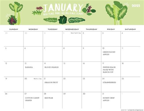 January Fruit and Veggies